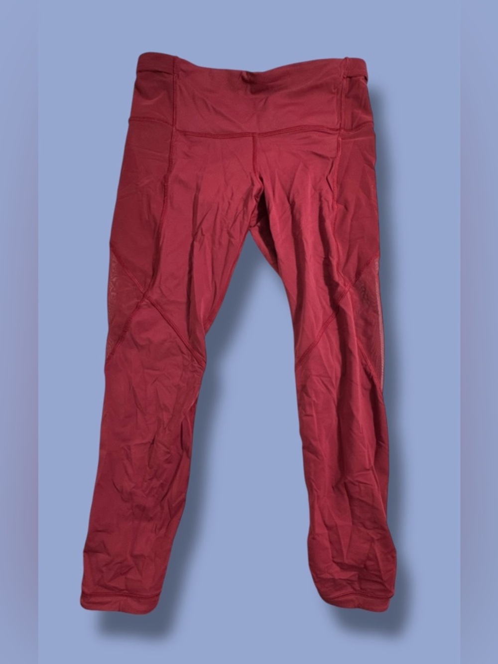 Lululemon Wunder Train Mesh HR Tight 24” Leggings Size 10 Raspberry